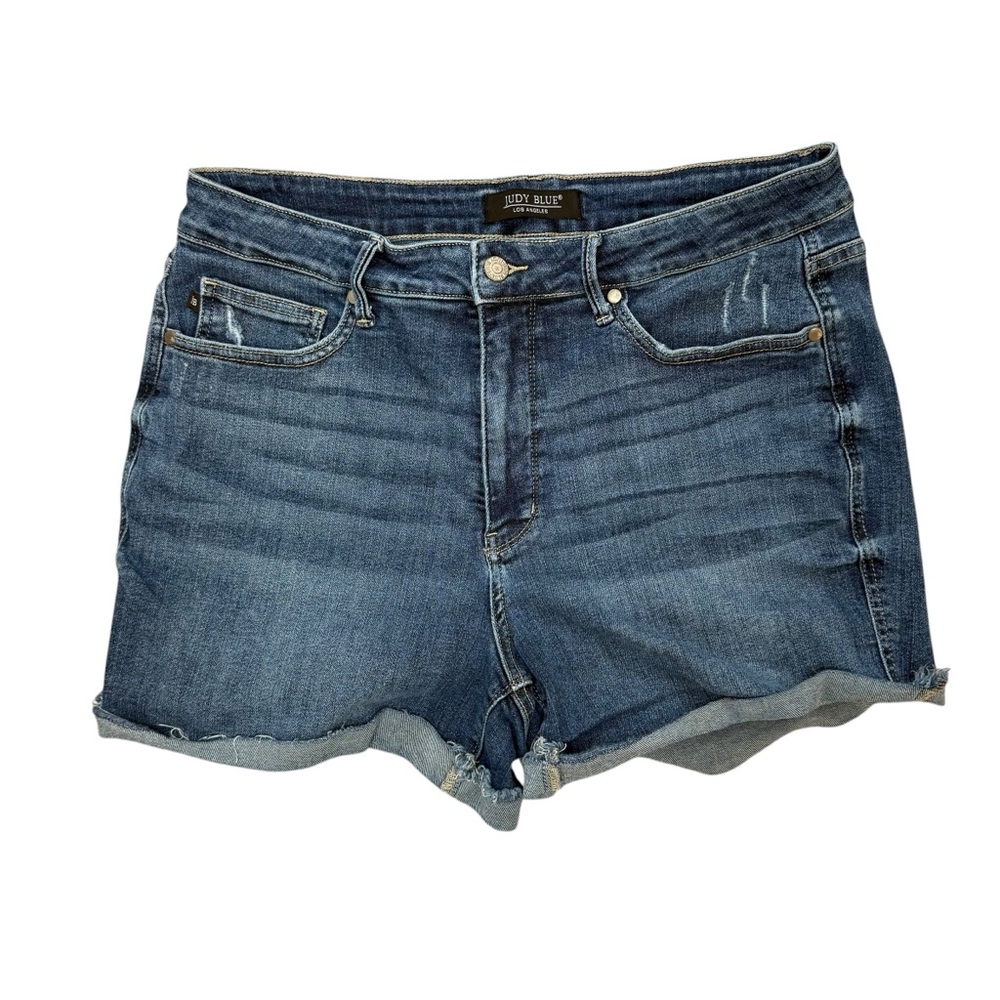 Judyβ Blue denim shorts medium wash size 1XL - Picture 2 of 6